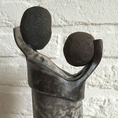 naked raku gepolijst beeld ca. 60 cm hoog € 185