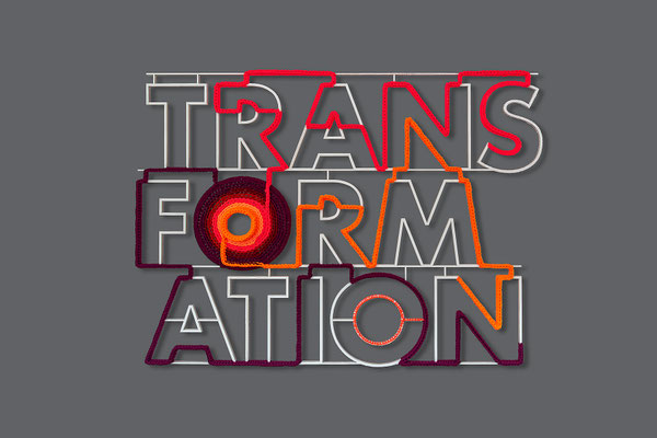 Barbara Reck-Irmler · TRANSFORMATION · 2022 · Wandobjekt, Textil, Schichtholz · 91 x 127 x 8 cm· Private Sammlung