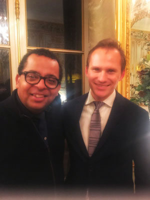 Avec l'artiste Gregory Charles