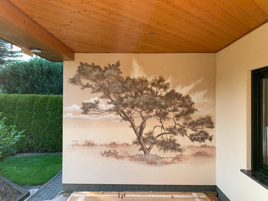 Wandgestaltung der besondern Art -Graffiti