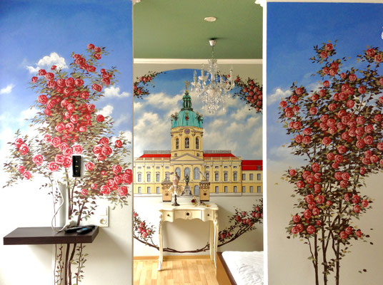 Wand-Innen-Gestaltung Malerei – 3D-Wand-Illusion im Innenraum, handgemalt von Appolloart