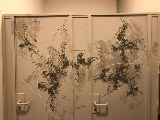 Restaurant Gaststätte verschönert durch Airbrushbild in Berlin