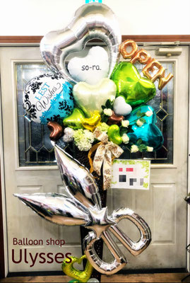 開店祝い 誕生日 ライブ コンサートにバルーンのプロが作るバルーンスタンド 茨城県つくば市のバルーンショップユリシス