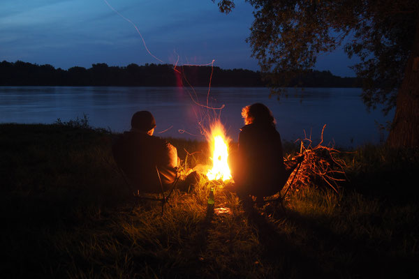 unser erstes Lagerfeuer