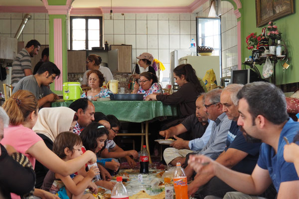 Abendessen mit unserer Gastfamilie