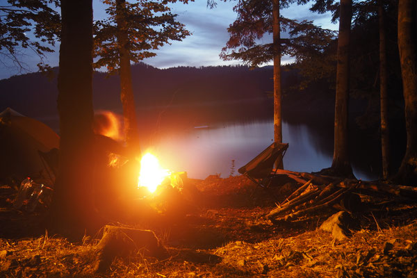 auf der gesamten Tour haben wir genau 3mal ein Lagerfeuer gemacht !!!