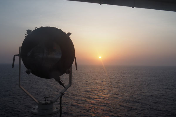 Sonnenuntergang auf dem indischen Ozean/Sunset on the indian Ocean - Cycletouring/Radreise