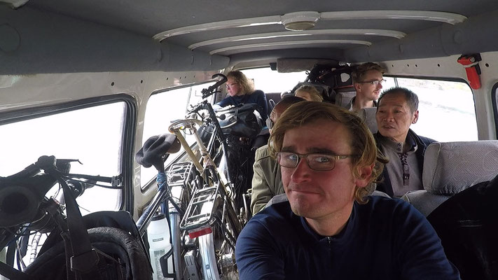 The taxi you need to take after crossing the first Checkpoint on China border on Irkeshtam Pass