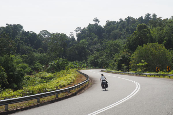 Winding road  - Radreise - Cycletouring - Thailand