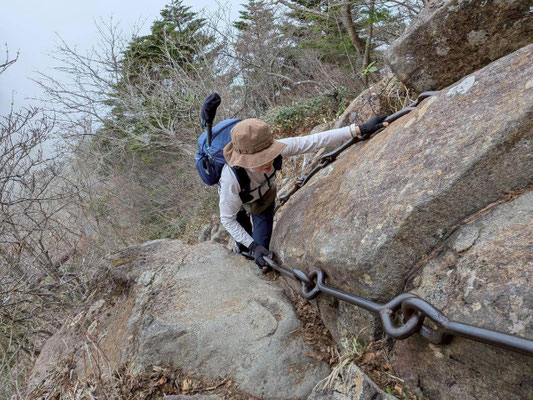 1　石鎚山　二の鎖 Sさん