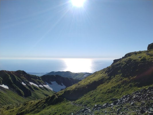 鳥海山御室小屋からの日本海