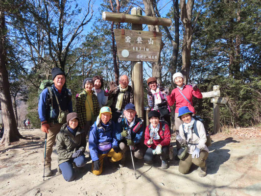 6 宝登山頂にて