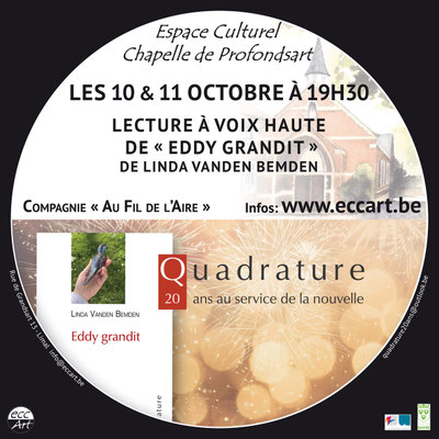 Lieu: Espace Culturel Chapelle de Profondsart; Rue de Grandsart, 13 à 1300 - Limal 