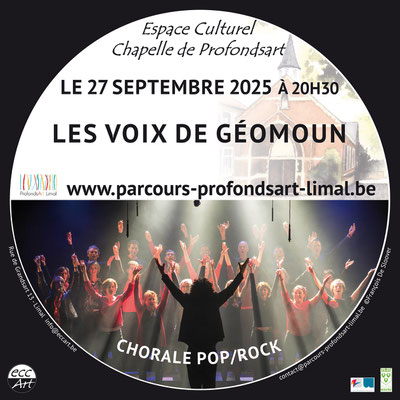 Lieu: Espace Culturel Chapelle de Profondsart; Rue de Grandsart, 13 à 1300 - Limal 