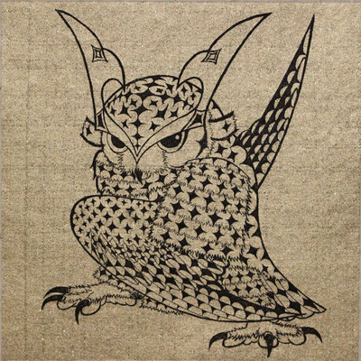 owl warrior -BATTOU- (koushi)　　2019　120×120　エッチング　●