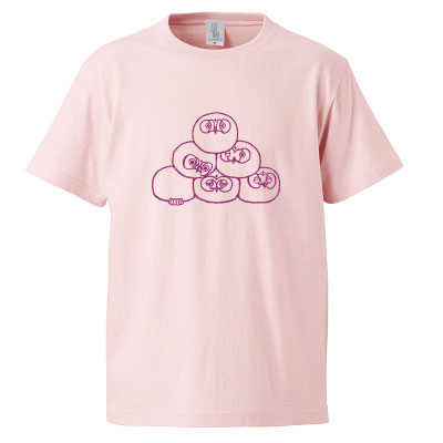 けだまんじゅう　baby pink×bordeaux