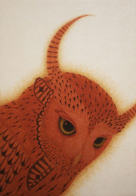 owi warrior -TAKECHIYO-　　2015　SM　神宮紙、植物染料、顔料　●