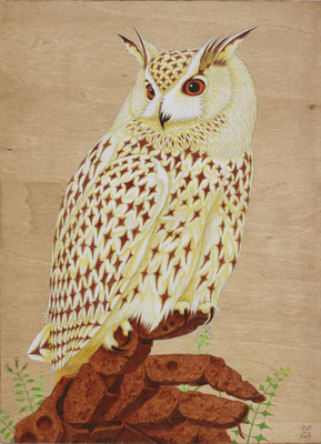Rulers Ⅲ　2024　F4　木製パネルにアクリル絵具