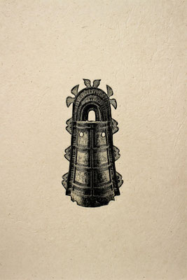 OWLMAN’s Bell　　2016　300×145　フォトポリマー、エッチング　●