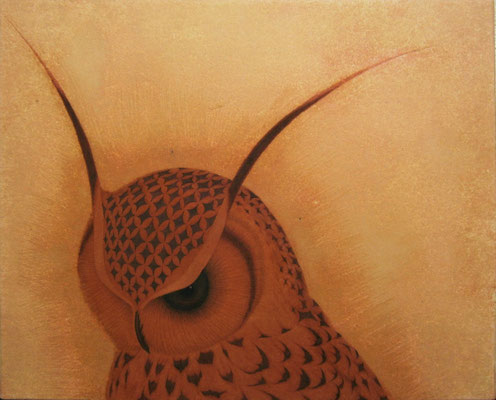 wrath　　2013　F3　土佐麻紙、植物染料、土絵具、墨　●