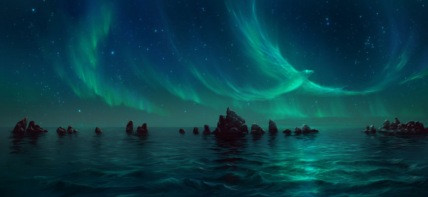 commission for the band's album "Heavenly Skies" (2019)