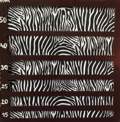 Zebra klein gemustert