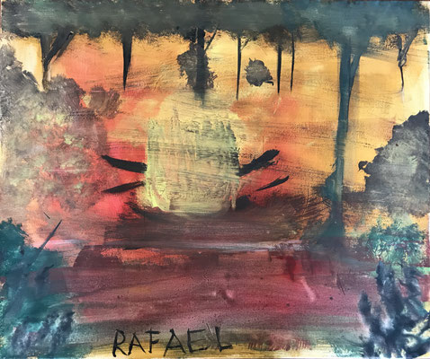 Paintings I Made Starting At The Age Of 6 Using Bob Ross Technique Rafael Arts