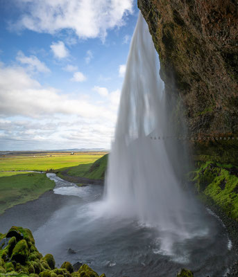Der Seljalandsfoss Wasserfall