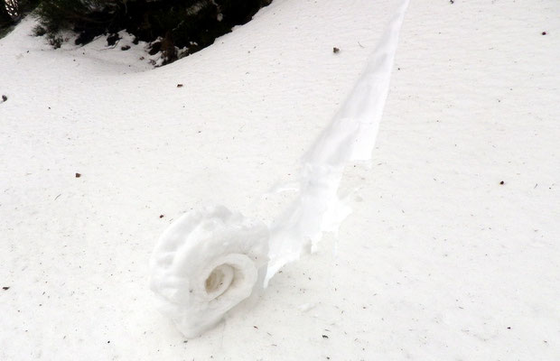 Un "escargot" de neige..