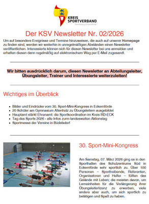 KSV RD-ECK Newsletter Nr. 02/2026