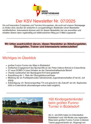 KSV RD-ECK Newsletter Nr. 07/2025