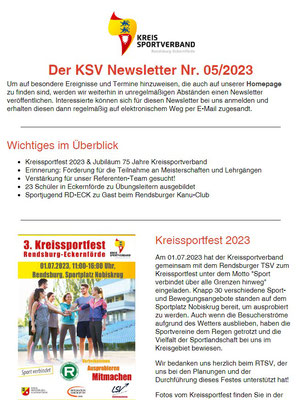 KSV RD-ECK Newsletter Nr. 05/2023