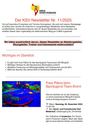 KSV RD-ECK Newsletter Nr. 11/2025