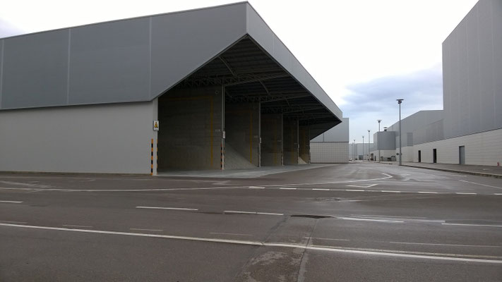La zona di carico delle polveri