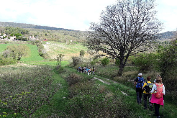 Départ pour le col de Murs