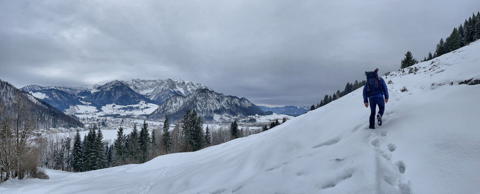 Winterlicher Aufstieg