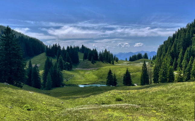 Aussicht beim Abstieg vom Mühlhörndl
