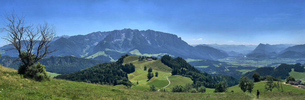 Blick zurück beim Aufstieg zum Staudinger Kreuz