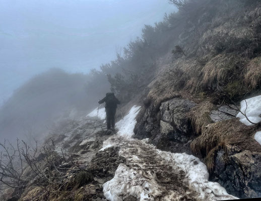 Letzte kleine Schneereste im Frühjahr