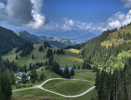 Blick zurück nach unten
