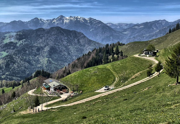 Panoramablick oberhalb der Rechenberg Alm