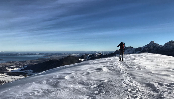 Kurz vorm Laubenstein Gipfel im Winter