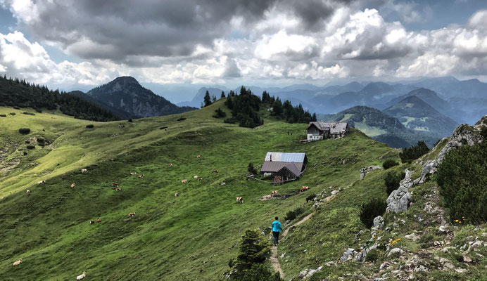 Blick zurück auf die Klausenhütte