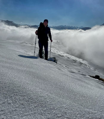 Durch den unberührten Schnee