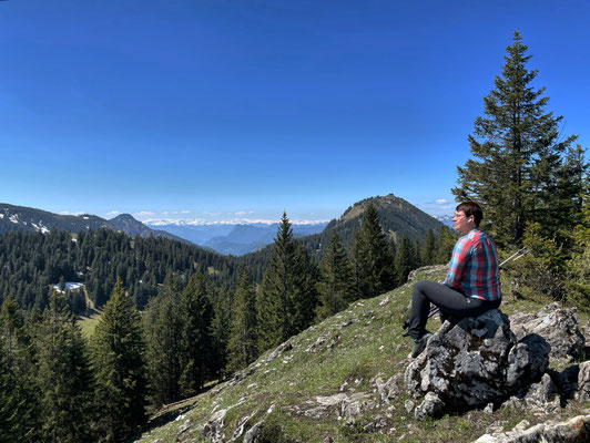 Pause am Riesenberg-Gipfel