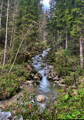 Von Walchsee auf dem Weg zum Lochner Wasserfall