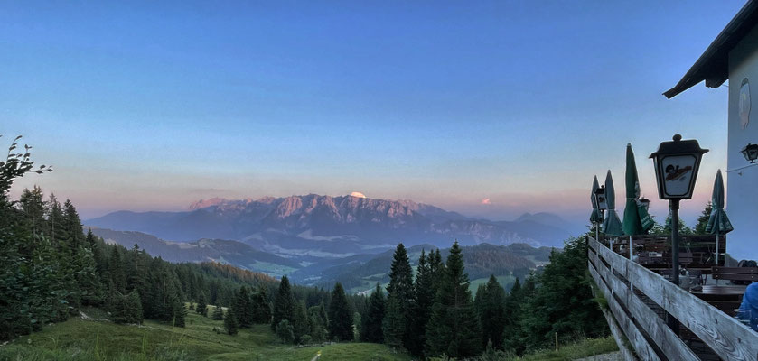 Abenddämmerung am Spitzsteinhaus