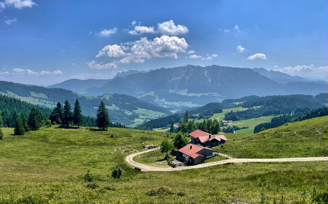 Blick zurück ins Kaisergebirge