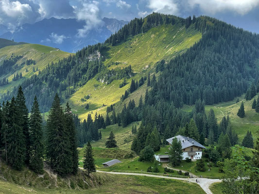 Blick zurück nach unten