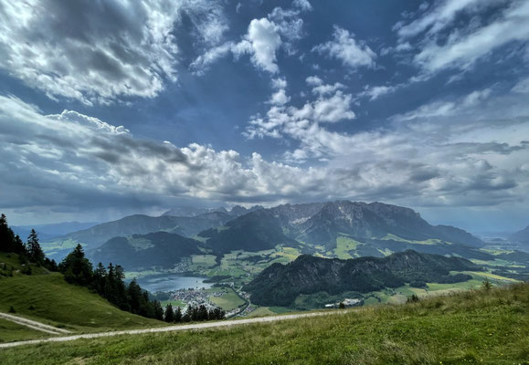 Blick ins Tal nach Walchsee